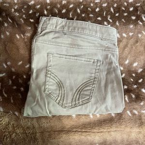 Hollister Bootcut Pants Khaki Color